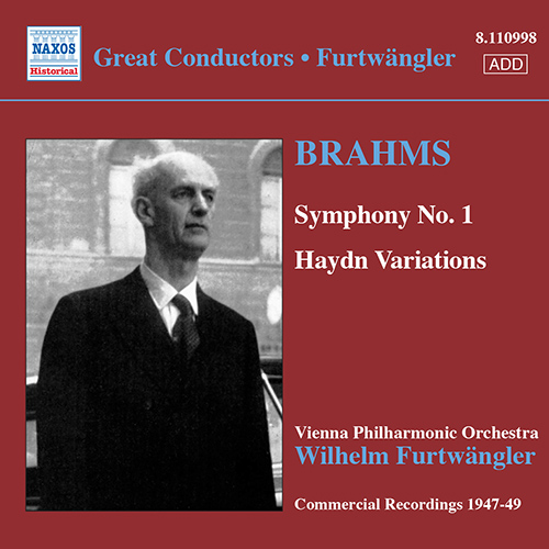 ブラームス：交響曲第1番／ハイドンの主題による変奏曲（ウィーン