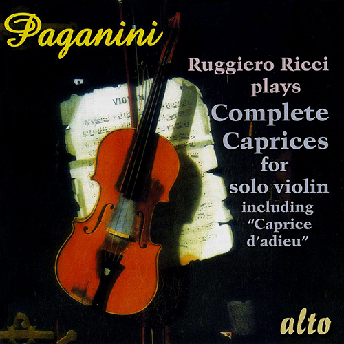 パガニーニ：24のカプリース Op. 1／別れの奇想曲（リッチ） - ALC1077