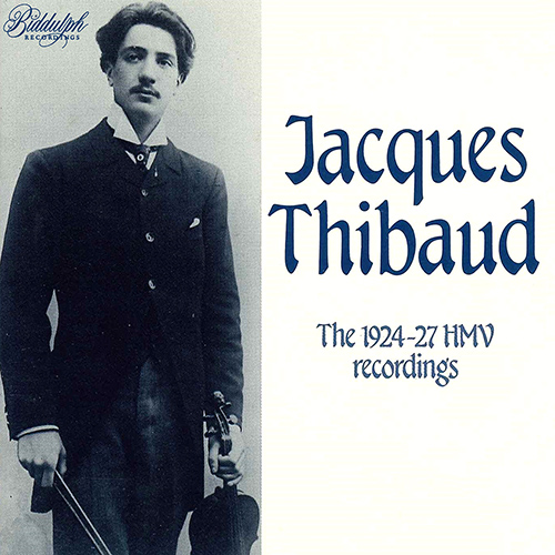 ジャック・ティボー - 1924-27年HMV録音集 - BDF-ED-LAB024 - NML