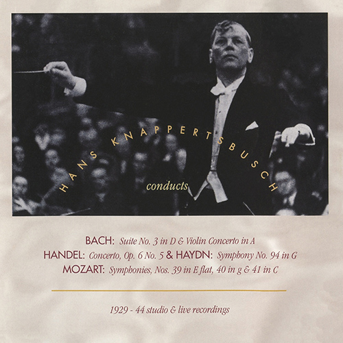 J.S. バッハ／ヘンデル／ハイドン／モーツァルト：管弦楽作品集（クナッパーツブッシュ）（1929-1944） - CD-0897 - NML  ナクソス・ミュージック・ライブラリー