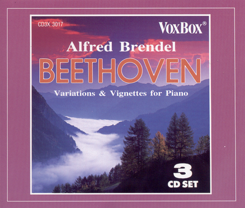 ベートーヴェン：変奏曲集と小品集（ブレンデル） - CD3X-3017 - NML ナクソス・ミュージック・ライブラリー