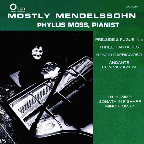 メンデルスゾーン：3つの幻想曲、またはカプリース／前奏曲とフーガ第1