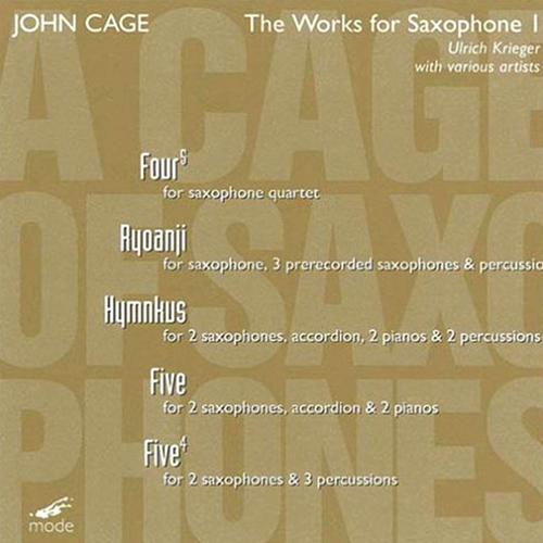 ジョン・ケージ・エディション 24 - サクソフォンのための作品集 1 