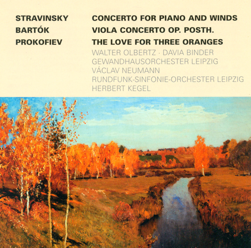 Imagen de apoyo de  STRAVINSKY, I.: Concerto for Piano and Wind Instruments / BARTOK, B.: Viola Concerto / PROKOFIEV, S.: The Love for 3 Oranges Suite (Olbertz, Binder)