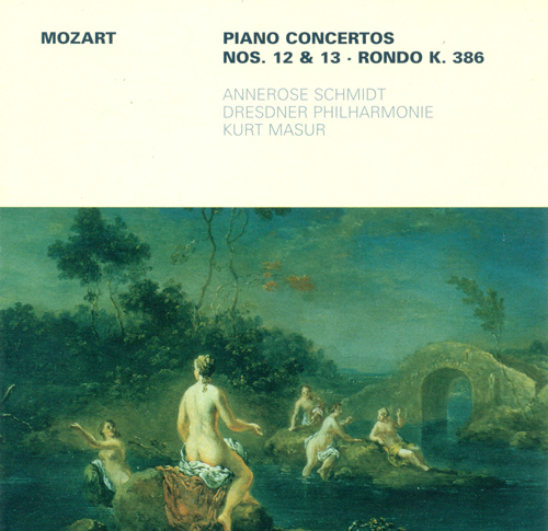 Imagen de apoyo de  MOZART, W.A.: Piano Concertos Nos. 12 and 13 / Rondo, K. 386 (Schmidt, Dresden Philharmonic, Masur)
