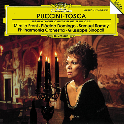 Imagen de apoyo de  PUCCINI, G.: Tosca [Opera] (P. Domingo, Freni, Ramey, Philharmonia Orchestra, Sinopoli)