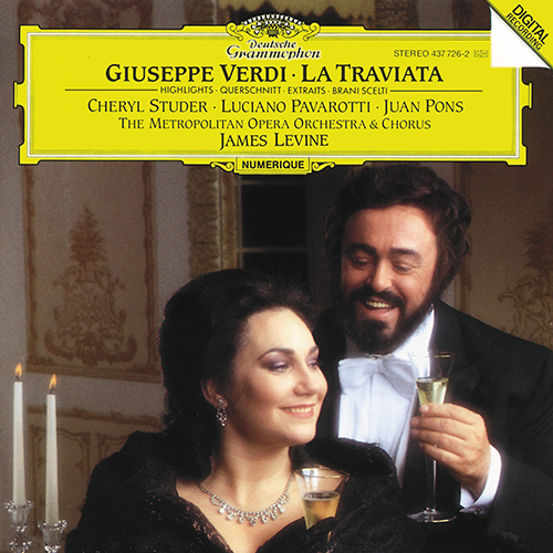 Imagen de apoyo de  VERDI, G.: Traviata (La) [Opera] (Highlights) (Studer, Pavarotti, J. Pons, Metropolitan Opera Chorus and Orchestra, Levine)