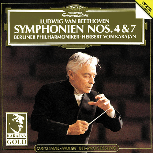 Imagen de apoyo de  BEETHOVEN, L. van: Symphonies Nos. 4 and 7 (Berlin Philharmonic, Karajan)
