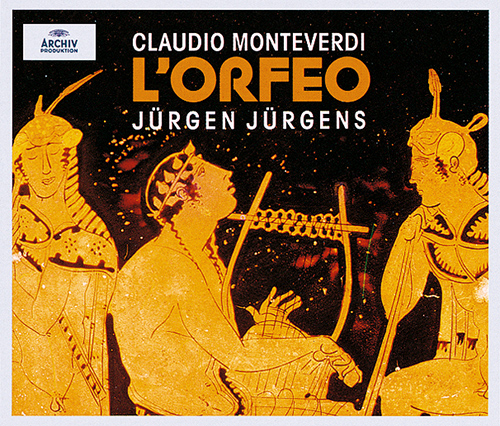 Imagen de apoyo de  MONTEVERDI, C.: Orfeo (L') [Opera] (Rogers, Petrescu, Reynolds, Partridge, J. Bowman, Elwes, S. Dean, Hamburger Bläserkreis für alte Musik, Jürgens)