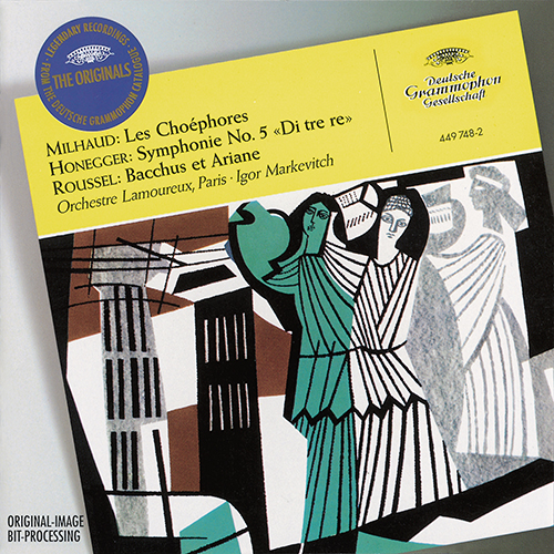 Imagen de apoyo de  MILHAUD, D.: Choéphores (Les) / HONEGGER, A.: Symphony No. 5 / ROUSSEL, A.: Bacchus et Ariane Suite No. 2 (Moizan, Rehfuss, Nollier, Markevitch)