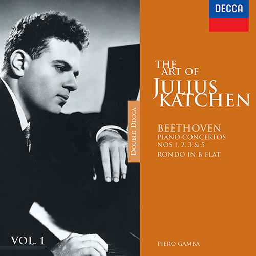 Imagen de apoyo de  BEETHOVEN, L. van: Piano Concertos Nos. 1, 2, 3 and 5 / Rondo, WoO 6 (The Art of Julius Katchen, Vol.1) (Katchen, Gamba)
