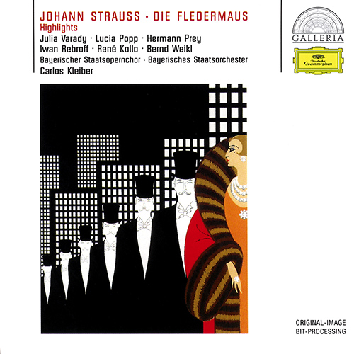 Imagen de apoyo de  STRAUSS II, J.: Fledermaus (Die) [Operetta] (Highlights) (J. Várady, L. Popp, H. Prey, Rebroff, Kollo, Bavarian State Opera Orchestra, C. Kleiber)