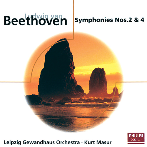 Imagen de apoyo de  BEETHOVEN, L. van: Symphonies Nos. 2 and 4 (Leipzig Gewandhaus Orchestra, K. Masur)