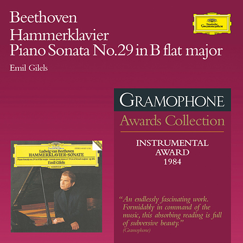 Imagen de apoyo de  BEETHOVEN, L. van: Piano Sonata No. 29, "Hammerklavier" (Gilels)