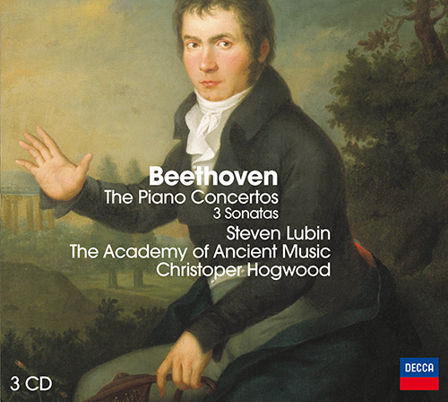 Imagen de apoyo de  BEETHOVEN, L. van: Piano Concertos Nos. 1-5 / Piano Sonatas Nos. 14 and 17 (Lubin, Academy of Ancient Music, Hogwood)