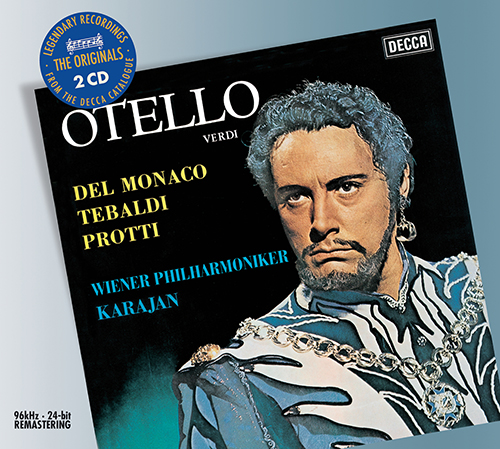 Imagen de apoyo de  VERGI, G.: Otello [Opera] (Tebaldi, Del Monaco, Protti, Vienna State Opera Chorus, Vienna Philharmonic, Karajan)