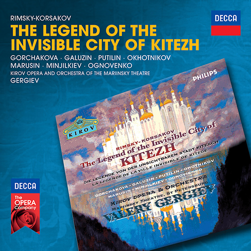 Imagen de apoyo de  RIMSKY-KORSAKOV, N.A.: Legend of the Invisible City of Kitezh and the Maiden Fevroniya [Opera] (Gorchakova, Galouzine, Putilin, Okhotnikov, Gergiev)