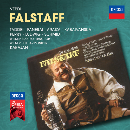 Imagen de apoyo de  VERDI, G.: Falstaff [Opera] (Taddei, Panerai, Araiza, Kabaivanska, J. Perry, C. Ludwig, T. Schmidt, Vienna Philharmonic, Karajan)