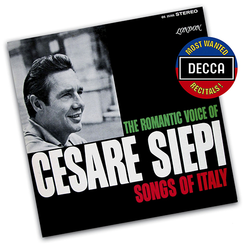 Imagen de apoyo de  Vocal Recital: Siepi, Cesare -  MEYERBEER, G. / GOMES, C. / MOZART, W.A. / CESARINI, C. (The Romantic Voice of Cesare Siepi: Songs of Italy)