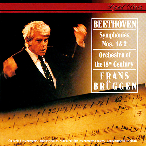 Imagen de apoyo de  BEETHOVEN, L. van: Symphonies Nos. 1 and 2 (Orchestra of the 18th Century, Brüggen)