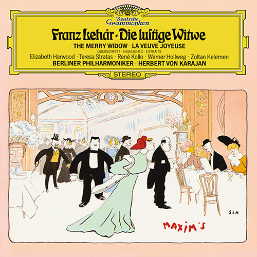 Imagen de apoyo de  LEHÁR, F.: Lustige Witwe (Die) [Operetta] (Highlights) (Harwood, Stratas, Kollo, Berlin Opera Chorus, Berlin Philharmonic, Karajan)