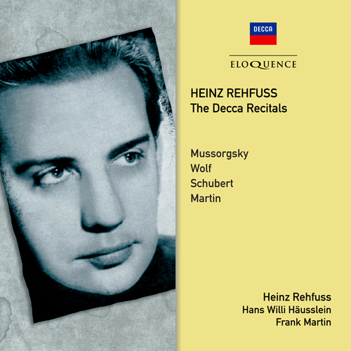 Imagen de apoyo de  Vocal Music (Lieder) - WOLF, H. / SCHUBERT, F. / MARTIN, F. / MUSSORGSKY, M.P. (The Decca Recitals) (Rehfuss, Hans Willi Hausslein, Martin)