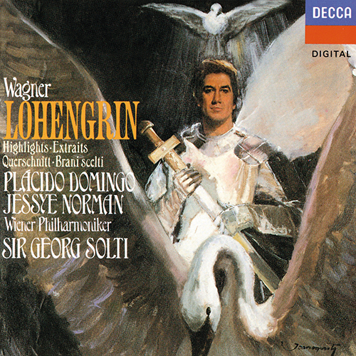 Imagen de apoyo de  WAGNER, R.: Lohengrin [Opera] (Highlights) (P. Domingo, J. Norman, Randova, Sotin, Vienna Philharmonic, Solti)