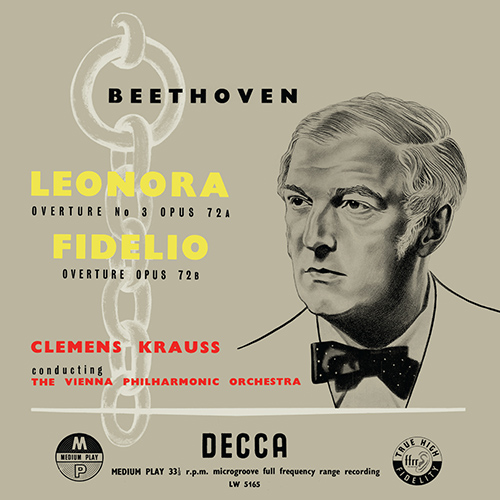 Imagen de apoyo de  BEETHOVEN, L. van: Leonore Overtures Nos. 1-3 / Fidelio Overture / Piano Concerto No. 2 (Backhaus, Vienna Philharmonic, Krauss)