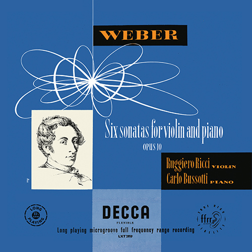 Imagen de apoyo de  WEBER, C.M. von: Violin Sonatas Nos. 1-6 / BACH, J.S.: Sonatas and Partitas for Solo Violin, BWV 1001, 1004 (Ricci, Bussotti)