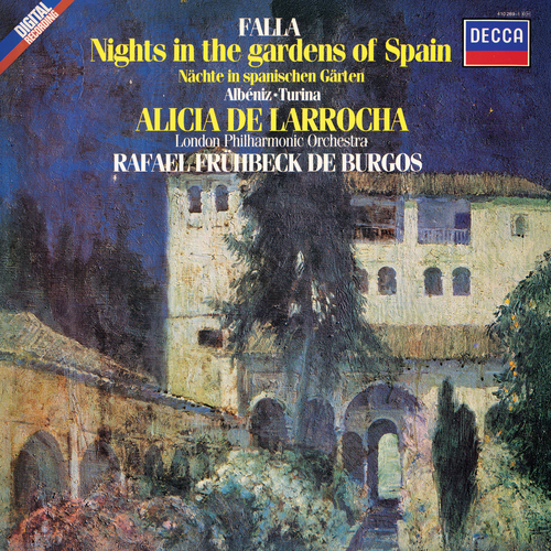 Imagen de apoyo de  FALLA, M. de: Nights in the Gardens of Spain / ALBÉNIZ, I.: Rapsodia española (Larrocha, London Philharmonic, Frühbeck de Burgos)