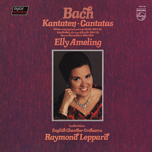 Imagen de apoyo de  BACH, J.S.: Cantatas, BWV 52, 84, 209 (Ameling, London Voices, English Chamber Orchestra, Leppard)
