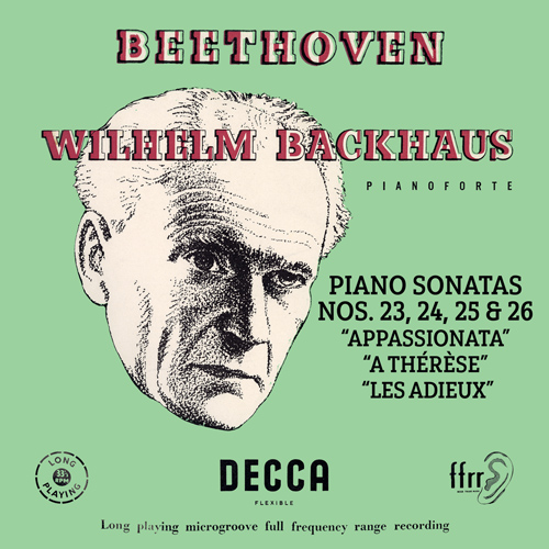 Imagen de apoyo de  BEETHOVEN, L. van: Piano Sonatas Nos. 23, "Appassionata, 24, 25, 26,"Les adieux" (Backhaus)