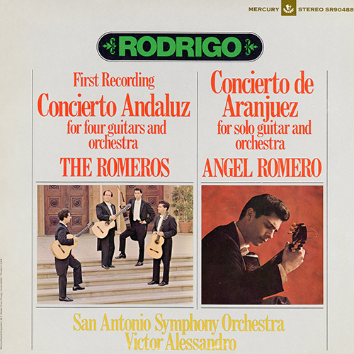 Imagen de apoyo de  RODRIGO, J.: Concierto andaluz / Concierto de Aranjuez (Los Romeros, San Antonio Symphony, Alessandro)
