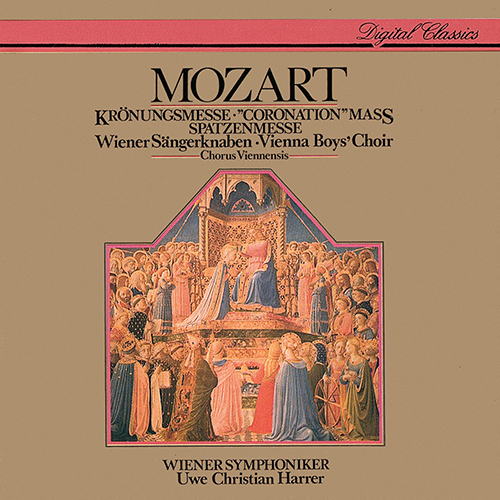 Imagen de apoyo de  MOZART, W.A.: Mass No. 16, "Krönungsmesse" (Coronation Mass) (Jelosits, Eder, Chorus Viennensis, Vienna Boys Choir, Vienna Symphony, Harrer)