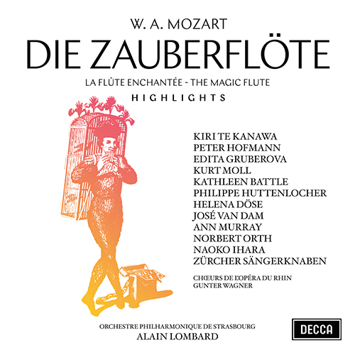 Imagen de apoyo de  MOZART, W.A.: Zauberflöte (Die) (The Magic Flute) [Opera] (Highlights) (Te Kanawa, P. Hofmann, Rhine Opera Chorus, Strasbourg Philharmonic, Lombard)