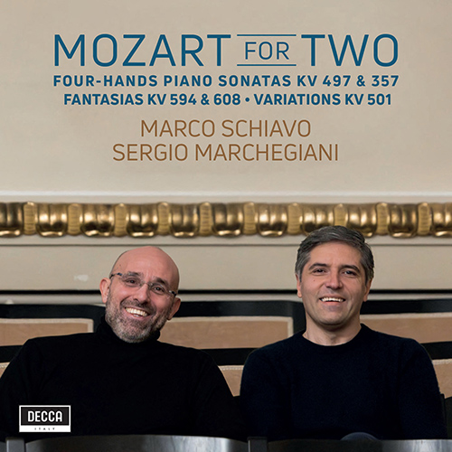 Imagen de apoyo de  MOZART, W.A.: Piano Music for 4 Hands - K. 357, 497, 501, 594, 608 (Mozart for Two) (M. Schiavo, Marchegiani)