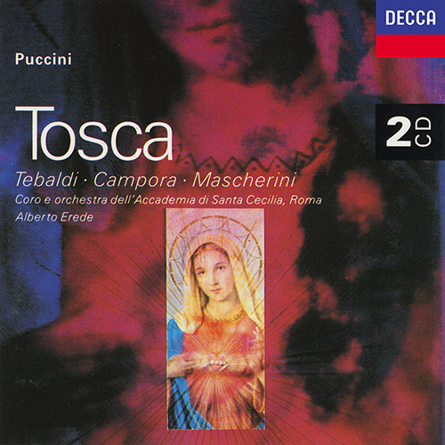 Imagen de apoyo de  PUCCINI, G.: Tosca [Opera] (Tebaldi, Campora, Mascherini, Santa Cecilia Academy Chorus and Orchestra, Erede) (1952)