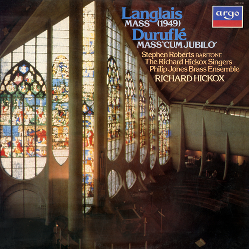 Imagen de apoyo de  LANGLAIS, J.: Mass, "Salve regina" / DURUFLÉ, M.: Mass, "Cum jubilo" (S. Roberts, Richard Hickox Singers, Philip Jones Brass Ensemble, Hickox)