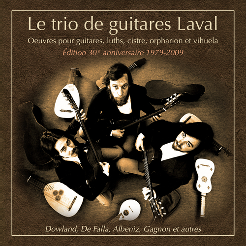 Imagen de apoyo de  Guitar Trios - DOWLAND, J. / FALLA, M. de / ALBÉNIZ, I. (Œuvres pour guitares, luths, cistre, orpharion et vihuela) (Le Trio de Guitares Laval)