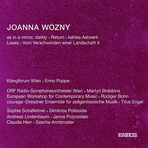 Imagen de apoyo de  WOZNY, J.: As in a mirror, darkly / Return / Kahles Astwerk / Loses / Vom Verschwinden einer Landschaft II (Klangforum Wien, Poppe)