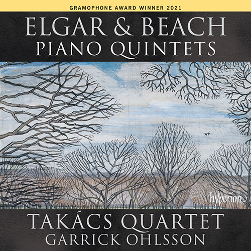 Imagen de apoyo de  ELGAR, E.: Piano Quintet, Op. 84 / BEACH, A.: Piano Quintet, Op. 67 (Ohlsson, Takács Quartet)