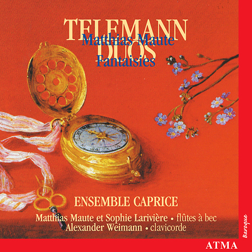 Imagen de apoyo de  TELEMANN, G.P.: Sonatas and Duets for Recorder and Flute / MAUTE, M.: Fantasies Nos. 1-5 (Weimann, Ensemble Caprice)