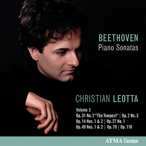 Imagen de apoyo de  BEETHOVEN, L. van: Piano Sonatas, Vol. 3 - Nos. 3, 9-10, 13, 17, 19-20, 25, 31 (Leotta)