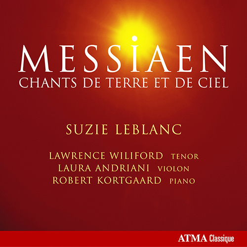 Imagen de apoyo de  MESSIAEN, O.: Chants de terre et de ciel / La mort du nombre / Theme and Variations (Leblanc, Wiliford, Andriani, Kortgaard)