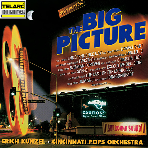 Imagen de apoyo de  Film Music - ARNOLD, D. / BISHOP, M. / DEBNEY, J. / HORNER, J. (The Big Picture) (Cincinnati Pops Orchestra, Kunzel)
