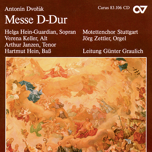 Imagen de apoyo de  DVOŘÁK, A.: Mass in D Major (Hein-Guardian, Keller, Janzen, Hein, Stuttgart Motet Choir, Graulich)