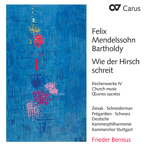 Imagen de apoyo de  MENDELSSOHN, Felix: Church Music, Vol. 4 - Wie der Hirsch schreit (Ziesak, Schneiderman, Prégardien, G. Schwarz, Stuttgart Chamber Choir, Bernius)