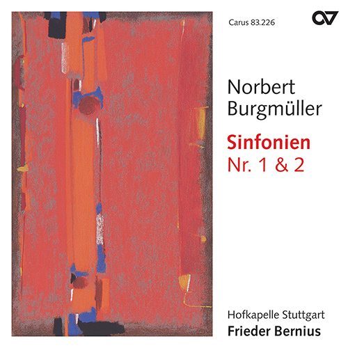 Imagen de apoyo de  BURGMÜLLER, N.: Symphonies Nos. 1 and 2 (Hofkapelle Stuttgart, Bernius)