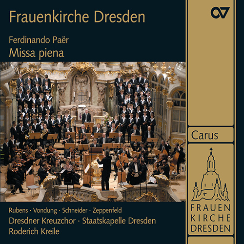 Imagen de apoyo de  PAER, F.: Missa piena (Dresden Kreuzchor, Dresden Staatskapelle, Kreile)