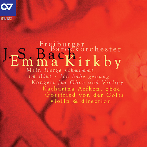 Imagen de apoyo de  BACH, J.S.: Mein Herze schwimmt im Blut / Ich habe genug / Concerto for Oboe and Violin, BWV 1060 (Kirkby, Arfken, Freiburg Baroque Orchestra, Goltz)